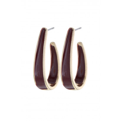 EARRINGS DROP SHAPE AND ENAMEL