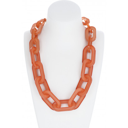 LONG COLLIER AVEC MAILLON EN RÉSINE