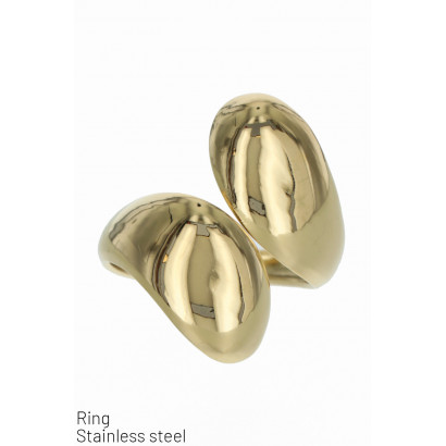 RING STAINLESS STEEL TWISTED