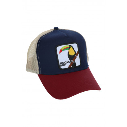 CASQUETTE EN POLYESTER AVEC PATCH TOUCAN