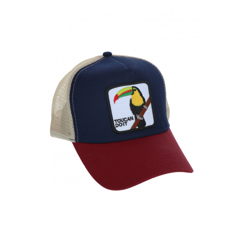 POLYESTER CAP WITH TOUCAN PATCH