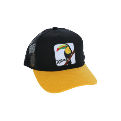 POLYESTER CAP WITH TOUCAN PATCH