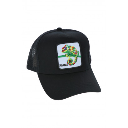 CASQUETTE EN POLYESTER AVEC ÉCUSSON IGUANE