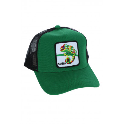 POLYESTER CAP WITH IGUANA PATCH