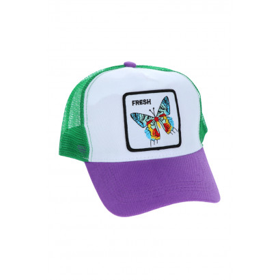 POLYESTER CAP WITH BUTTERFLY PATCH