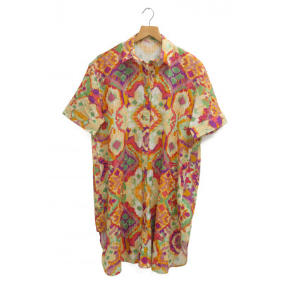 COTTON TUNIC IKAT PATTERN