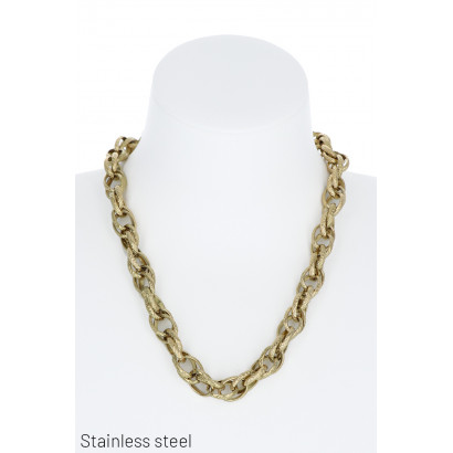 STEEL THICK LINK NECKLACE