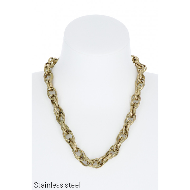 STEEL THICK LINK NECKLACE