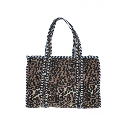 BOLSO DE MANO, ACOLCHONADO CON ESTAMPADO ANIMALE