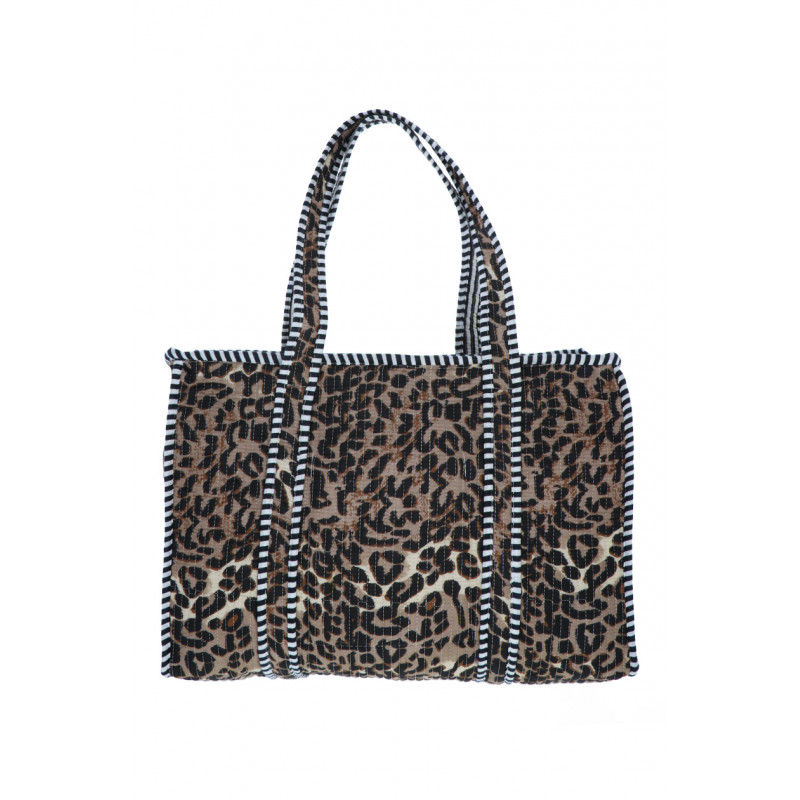 PADDED TOTE BAG WITH ANIMAL PATTERN