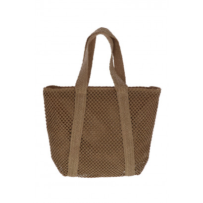 BARBADE, SAC SHOPPING EN PAILLE CROCHETÉ