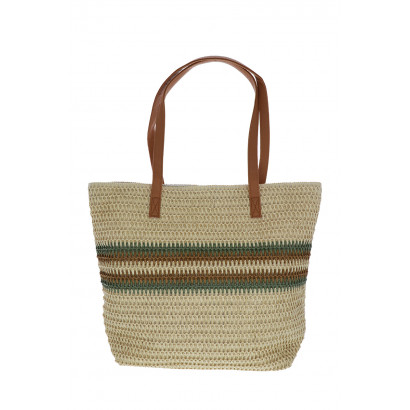 BORA BEACH, STRIPED SHOPPING BAG