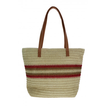 BORA BEACH, STRIPED SHOPPING BAG