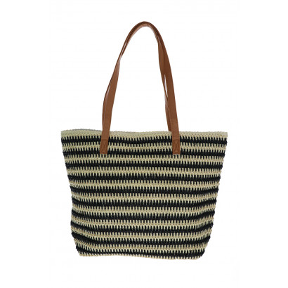 BAHAMAS ISLE, STRIPED SHOPPING BAG