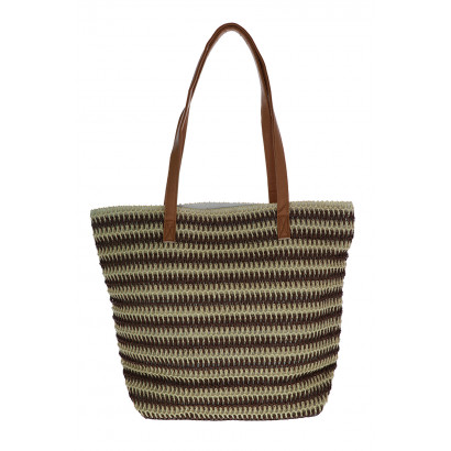 BAHAMAS ISLE, STRIPED SHOPPING BAG