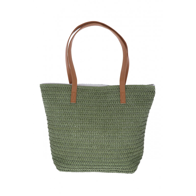 BARBADE, SAC SHOPPING EN PAILLE CROCHETÉ