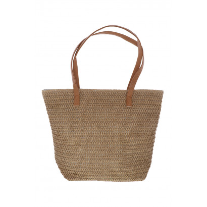 BARBADE, SAC SHOPPING EN PAILLE CROCHETÉ