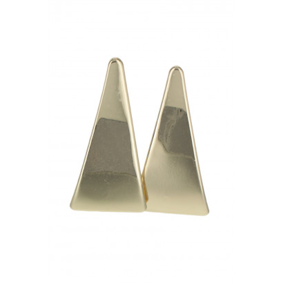 BOUCLES D'OREILLES FORME TRIANGULAIRE MÉTALLIQUE