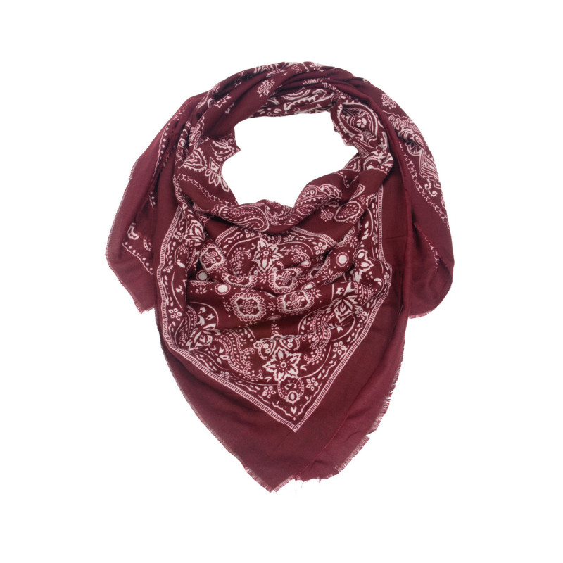 T-shirt avec foulard imprimé fille Os-Bleu ciel