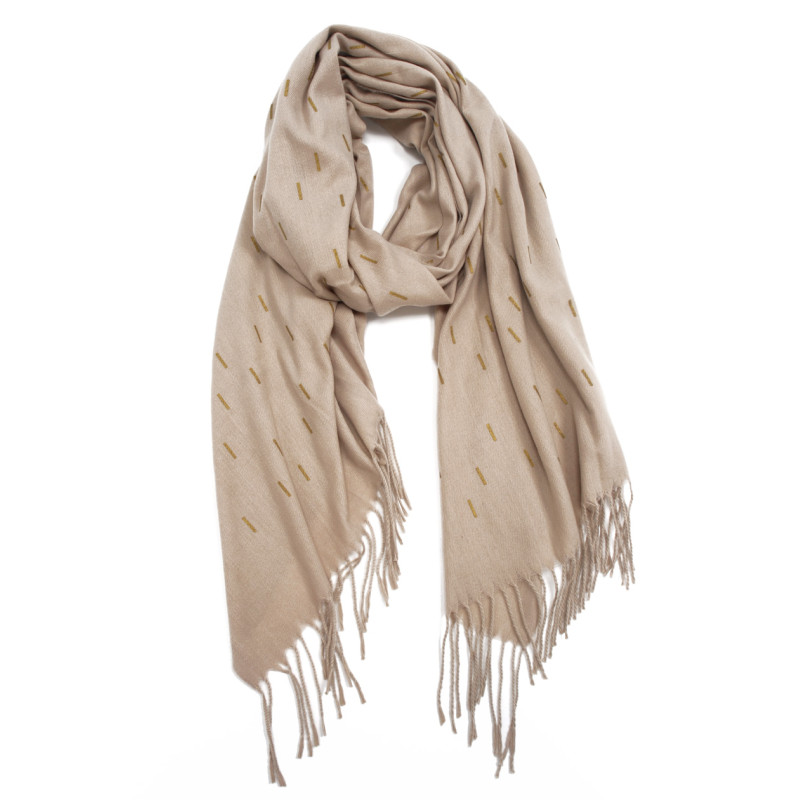 FOULARD AVEC GOUTTES IMPRIMES OR