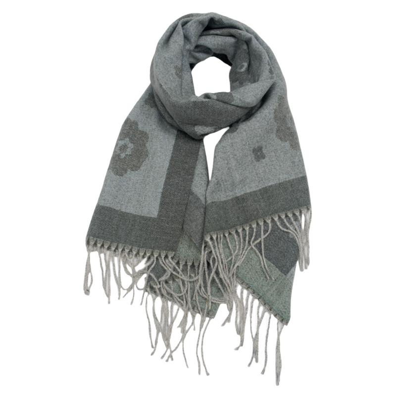 ECHARPE TISSE PASHMINA AVEC FRANGES