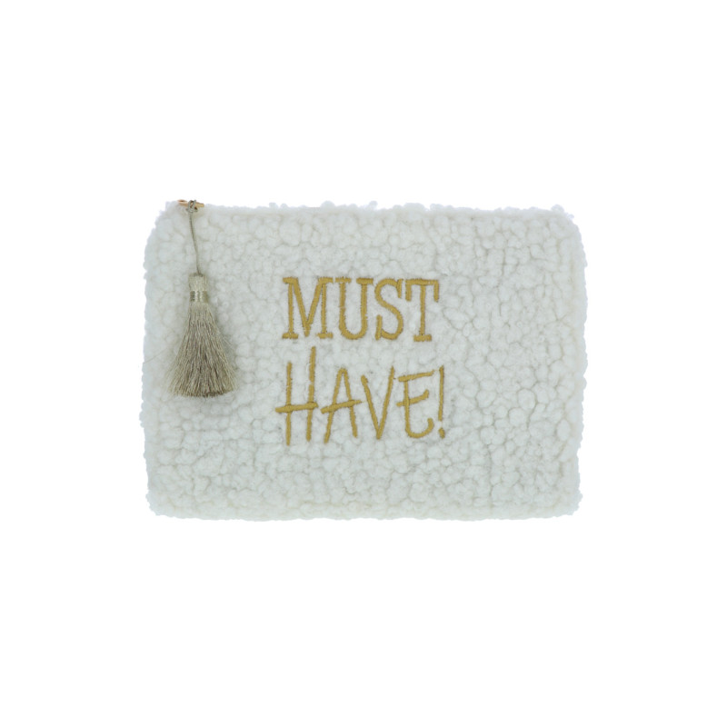 POCHETTE/TROUSSE EN PELUCHE: MUST HAVE