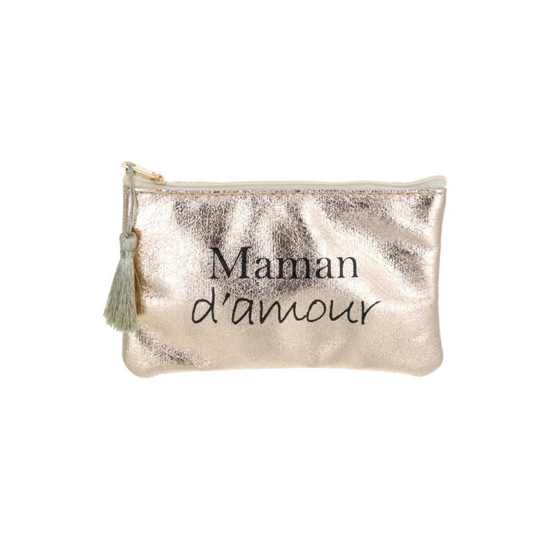POCHETTE EN SKAç MTALLIS: MAMAN D'AMOUR