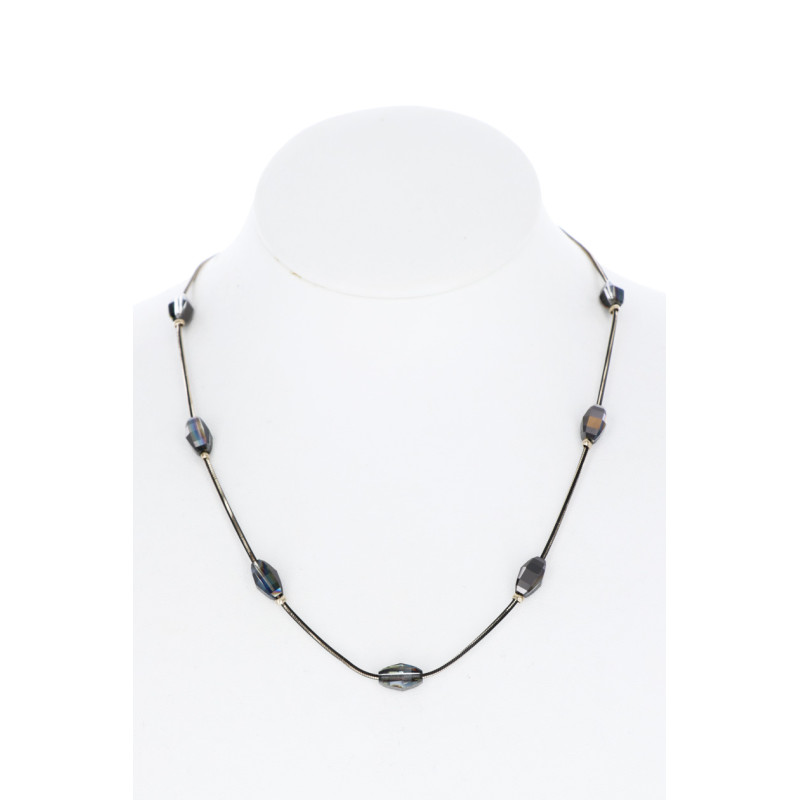COLLAR PERLAS FACETADAS