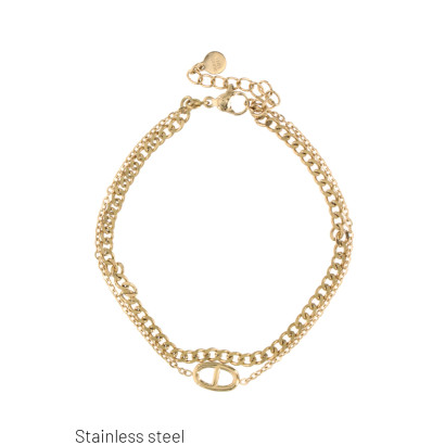 PULSERA ACERO 2 HILERAS