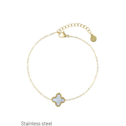 STAINLESS STEEL BRACELET WITH CROSS PENDANT