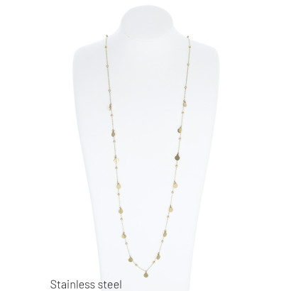 COLLAR EN ACERO Y COLGANTES...