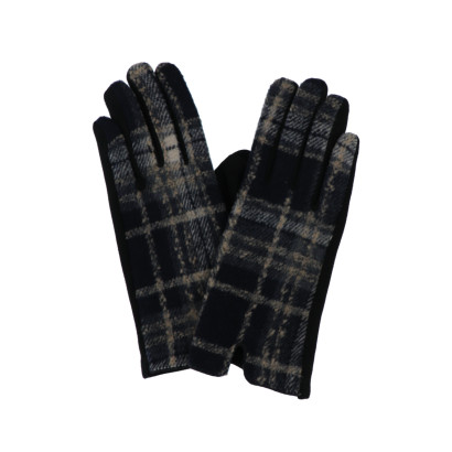 GANTS À L'IMPRIMÉ CARREAU ET LIGNÉ