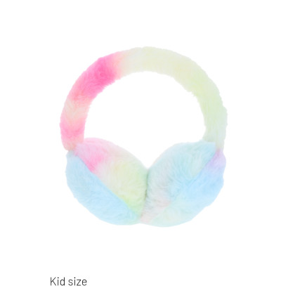 CACHE-OREILLES IMITFOURRURE POUR ENFANTS, TIE DYE