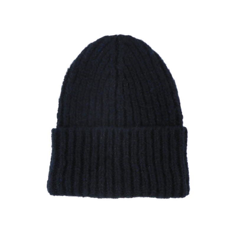 GORRO DE PUNTO DE LANA DE COLOR LISO