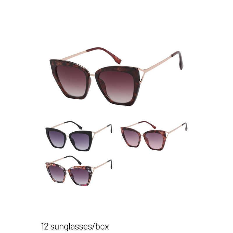 GAFAS SOL CON MONTURA PLÁSTICO, PIERNAS METALICA