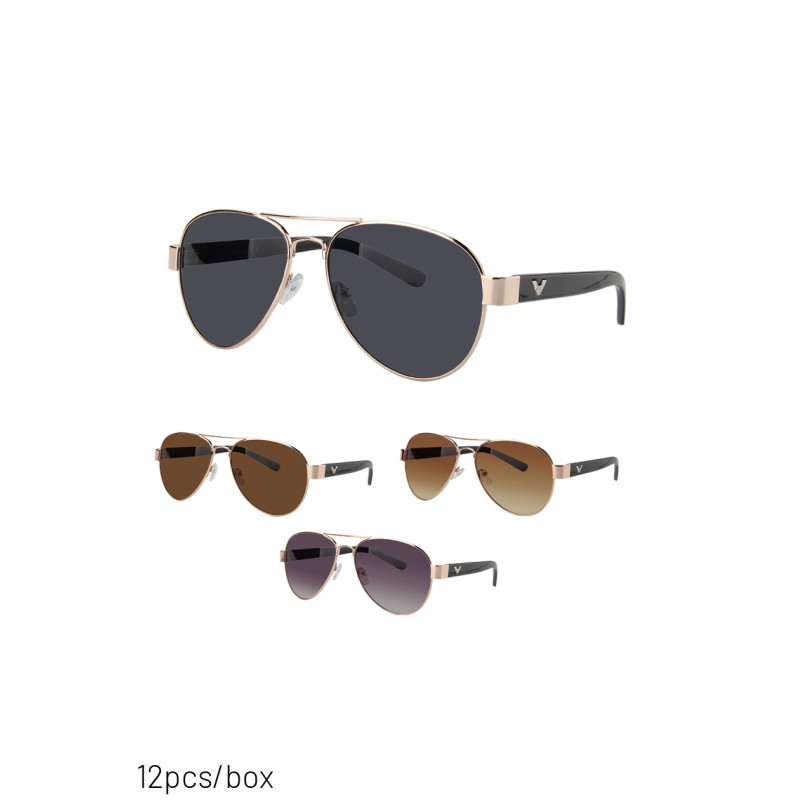 LUNETTES DE SOLEIL STYLE AVIATEUR BRANCHES DCORE