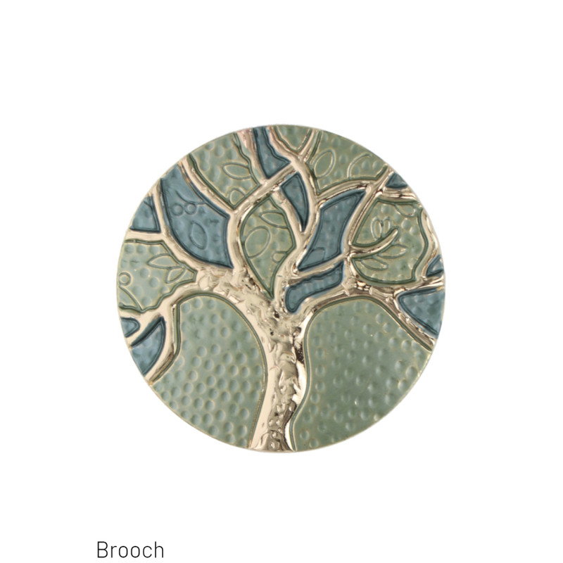 BROCHE FORMA REDONDO Y ÛRBOL