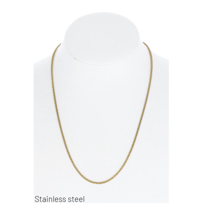 COLLAR EN ACERO ENREDADO CADENA