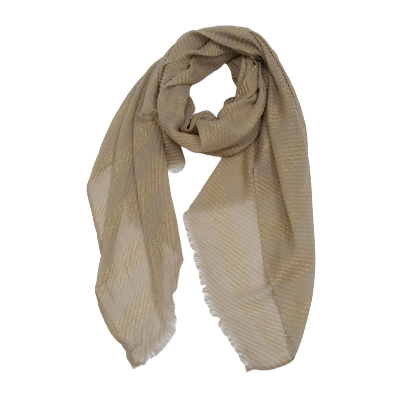 FOULARD PLISS ET RAY AVEC LUREX