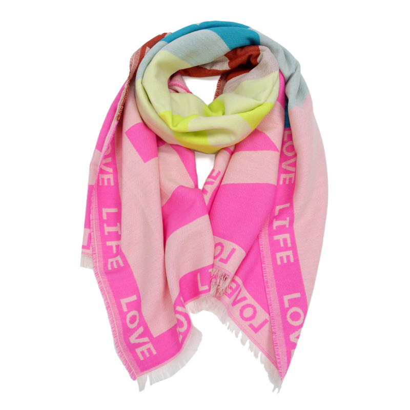 FOULARD TISS AVEC MESSAGE