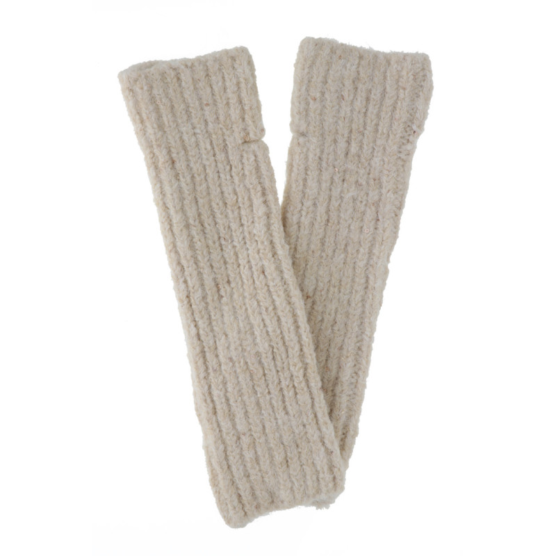 LARGO MITONES DE PUNTO CON LUREX