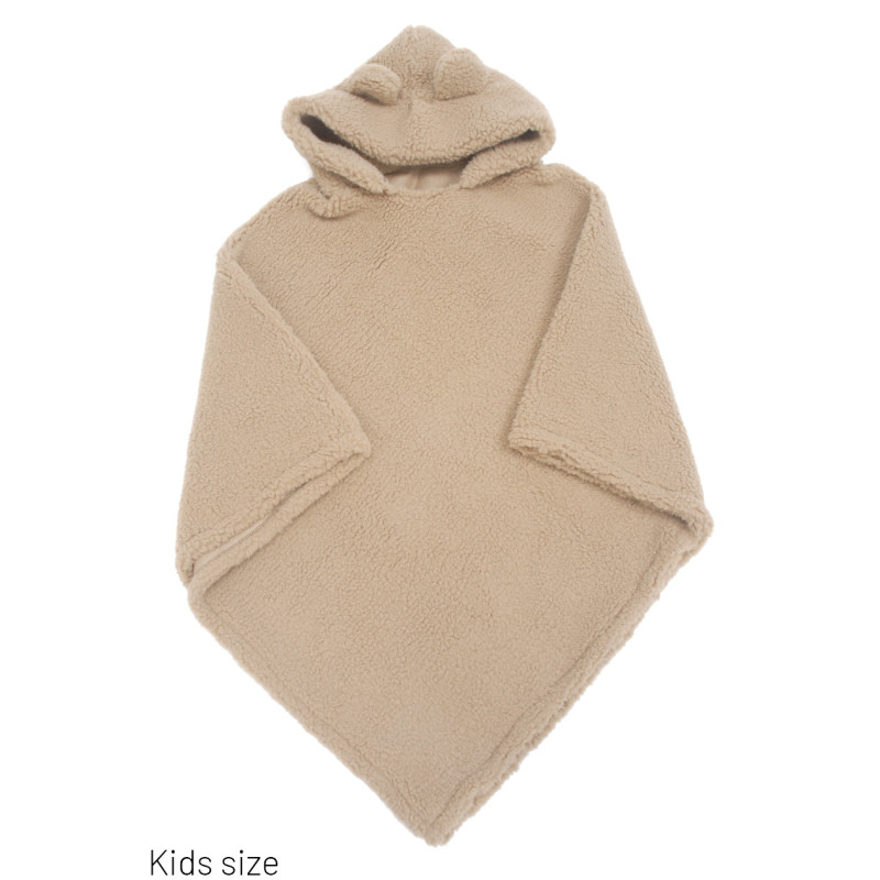 PONCHO PARA NIÑO DE PIEL ARTIFICIAL
