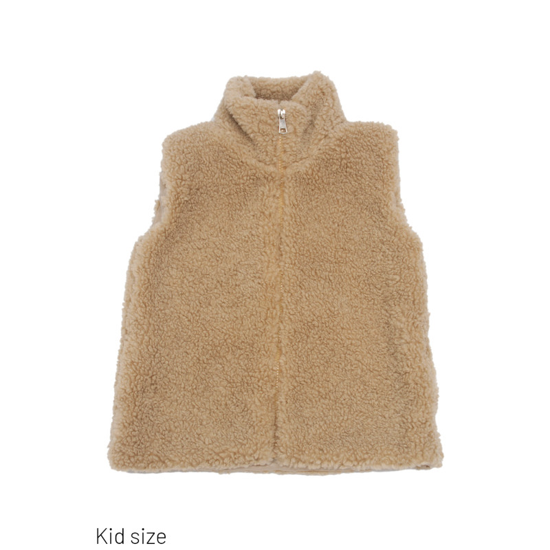 CHAQUETA SIN MANGAS PIEL SINTÉTICA, ZIP, BOLSILLOS