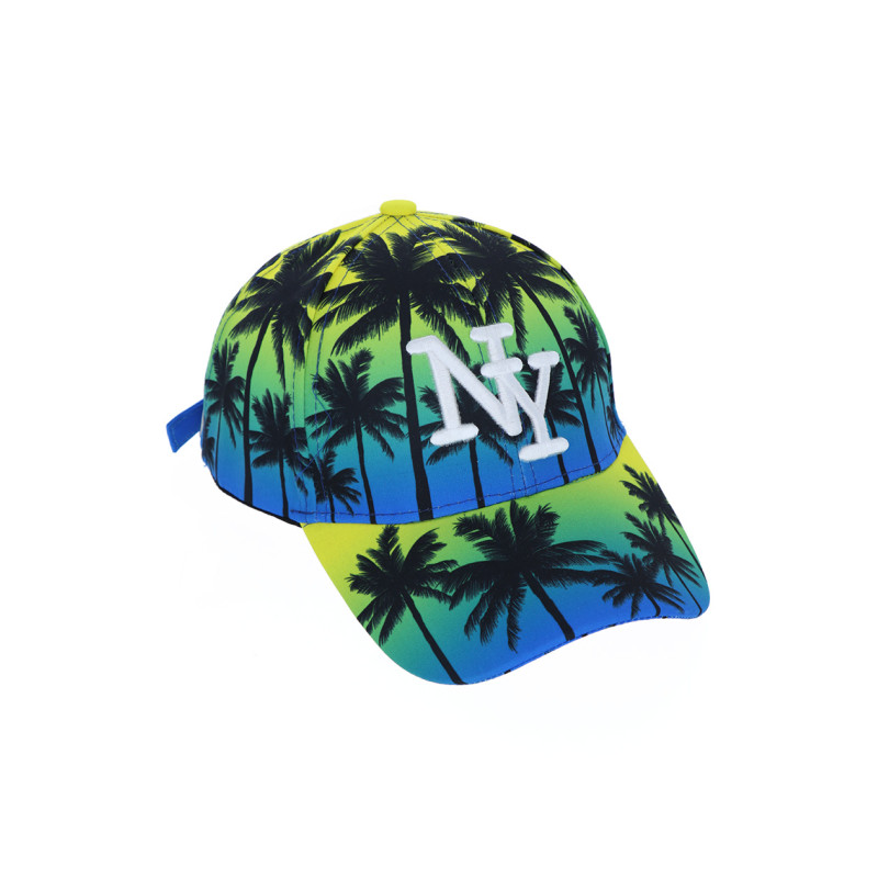 GORRA ESTAMPADO DE PALMERAS LOGO :NY