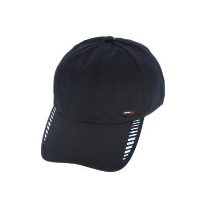 GORRA COLOR SÛLIDO CON RAYAS LATERALES