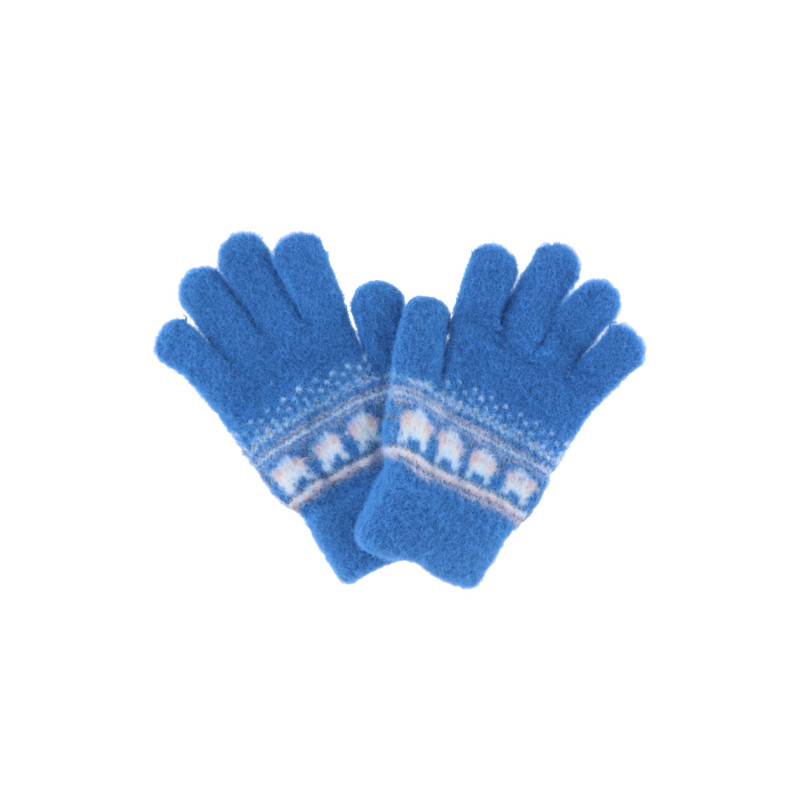 GANTS ENFANT TRICOTES AVEC FLOCONS