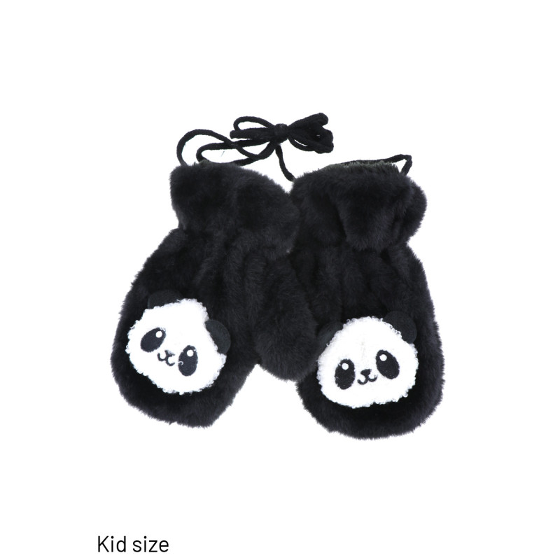 NIÑOS MANOPLA EN PIEL SINTÉTICA Y PANDA