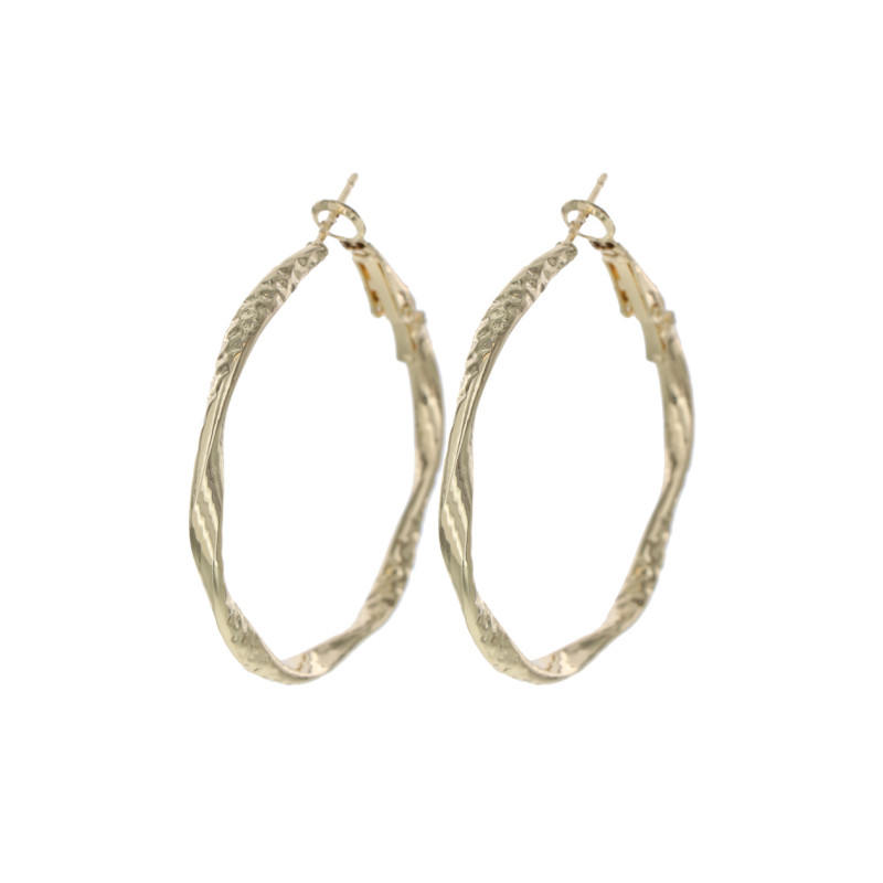 PENDIENTES CRIOLLO METALE MARTILLADO