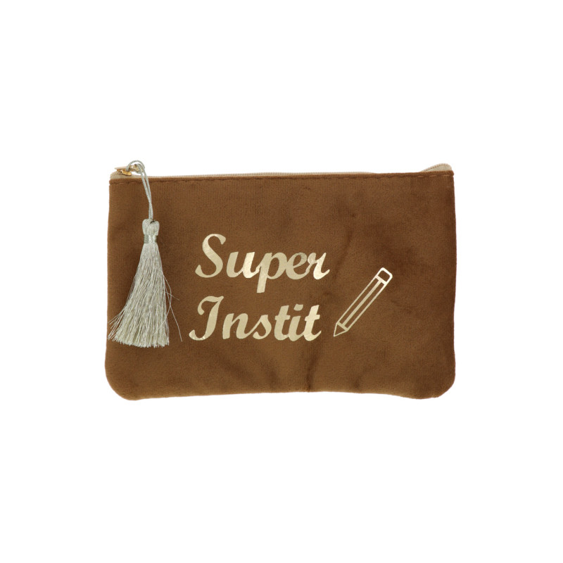 POCHETTE EN VELOUR: SUPER INSTIT
