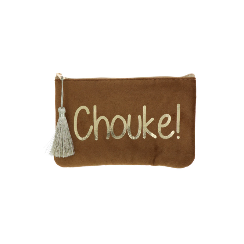 POCHETTE EN VELOUR: CHOUKE